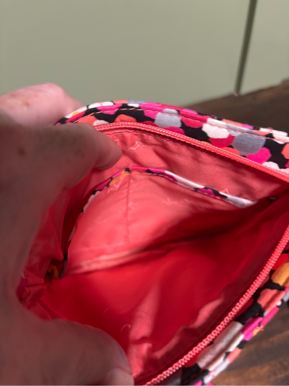Vera Bradley Pink Coral Floral Crossbody Bag